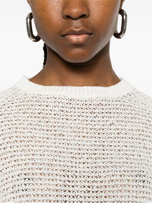 Maglia donna bianco avorio Fabiana Filippi | MAD276F534M120VR1